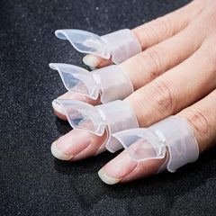 10Pcs Transparent Nail Polish Protection Clips