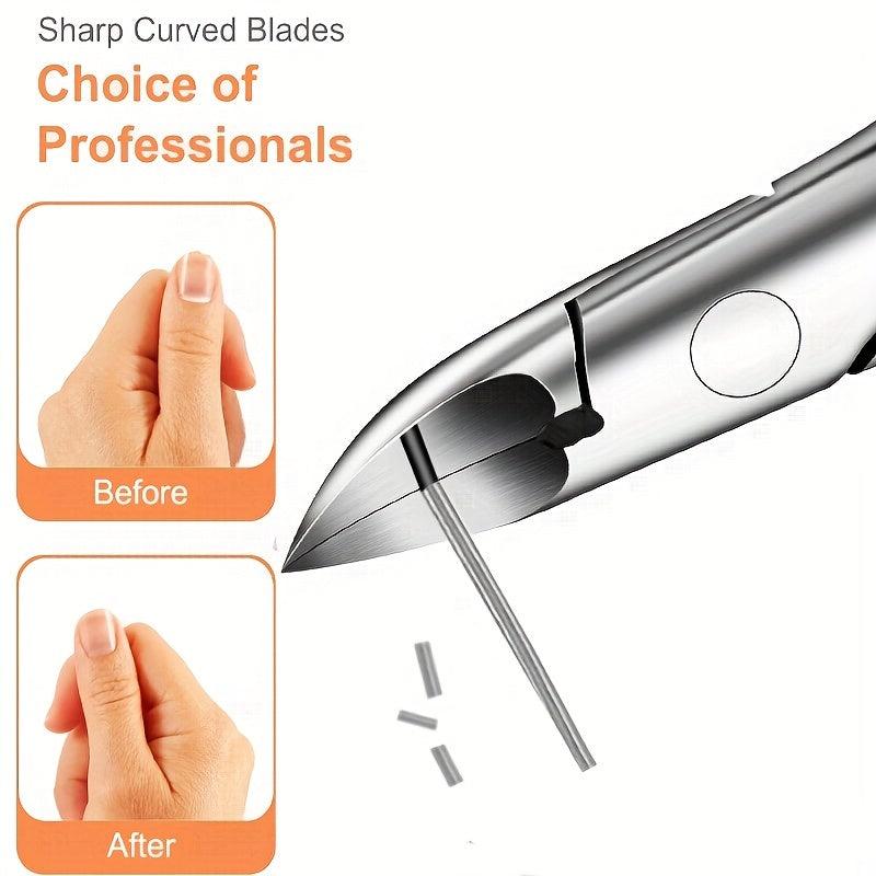 Professional Thick Toe Nail Clippers for Men & Seniors Pedicure Clippers