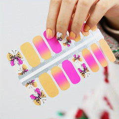 Print Nail Sticker Self adhesive Full Coverage Waterproof Nail Art Decorations