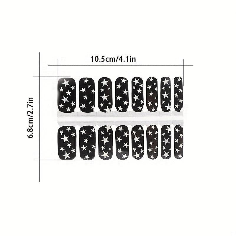 Print Nail Sticker Self adhesive Full Coverage Waterproof Nail Art Decorations