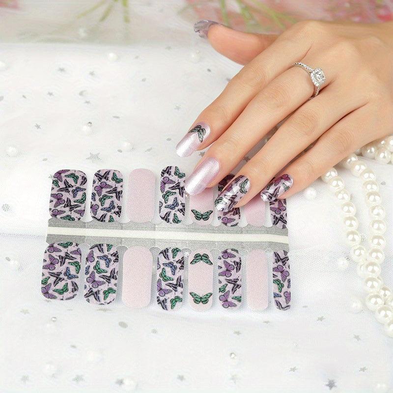 Print Nail Sticker Self adhesive Full Coverage Waterproof Nail Art Decorations