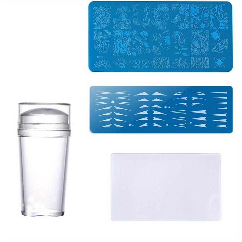 Flower Leaf Nail Stamper Kit with Stamping Plate