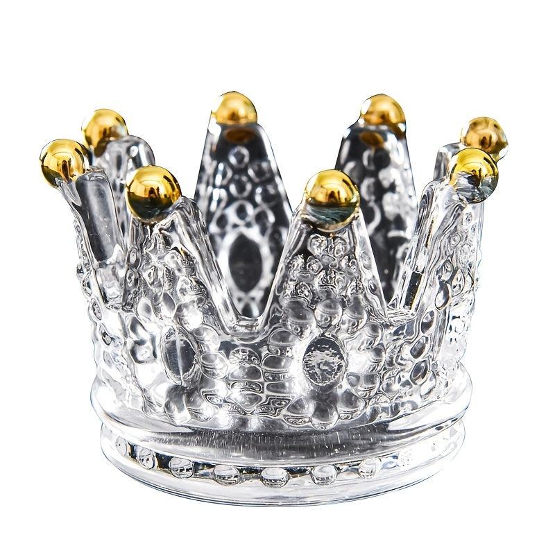 2 in 1 Nail Pen Holder & Art Dish Glass Bowl DIY Manicure Tool
