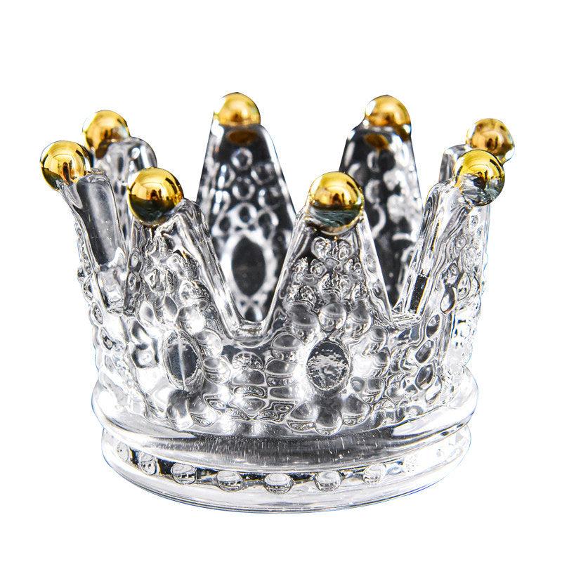 2 in 1 Nail Pen Holder & Art Dish Glass Bowl DIY Manicure Tool