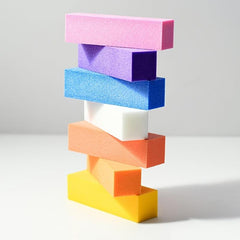 10 Pcs Nail Buffer Block 4 Side Sponge Buffing Files Polishing Manicure Tools