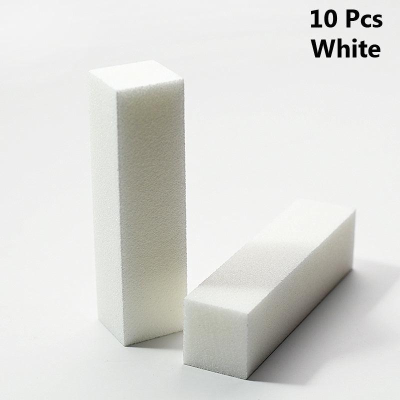 10 Pcs Nail Buffer Block 4 Side Sponge Buffing Files Polishing Manicure Tools