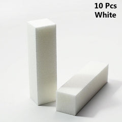 10 Pcs Nail Buffer Block 4 Side Sponge Buffing Files Polishing Manicure Tools