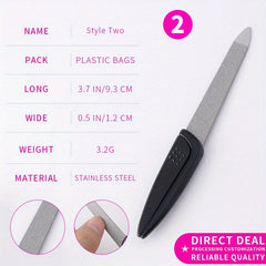 Double-sided Nail File Nail Rubbing Strip Nail Polishing Tool