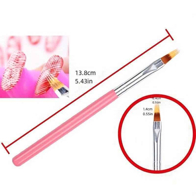 8pcs DIY Flower Nail Art Pen Easy Nail Gel Brush for Manicure and Art