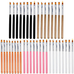8pcs DIY Flower Nail Art Pen Easy Nail Gel Brush for Manicure and Art