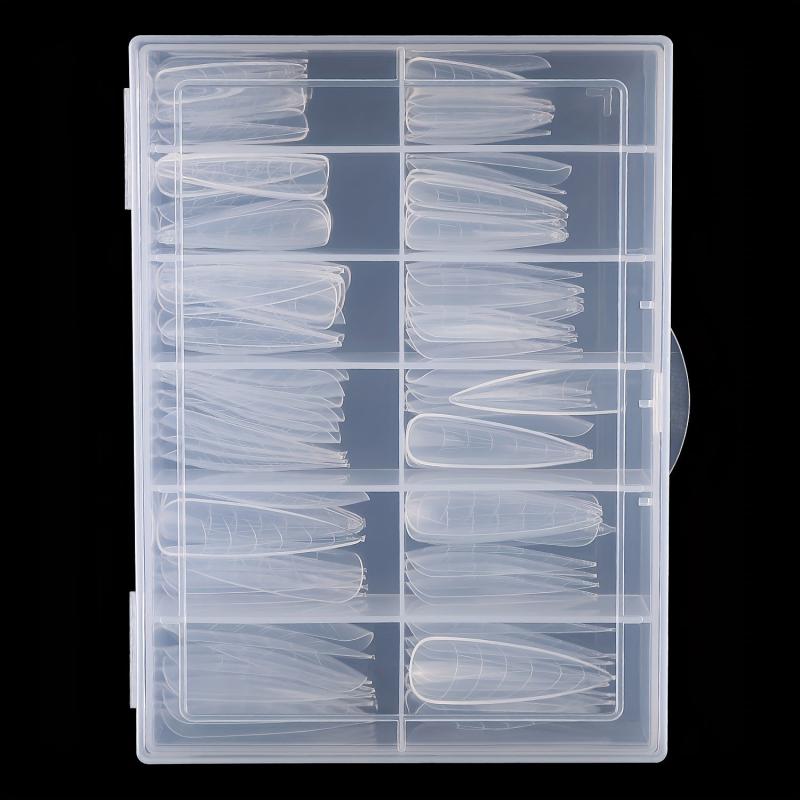 120 PCS Dual System Nail Form Molds Clear Gel Tools