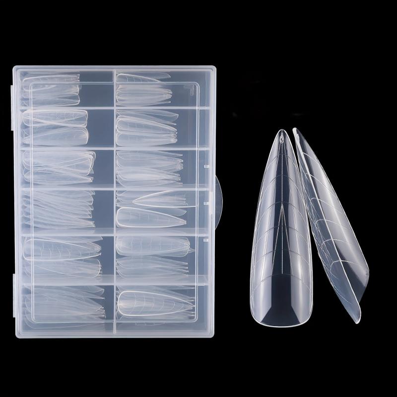 120 PCS Dual System Nail Form Molds Clear Gel Tools