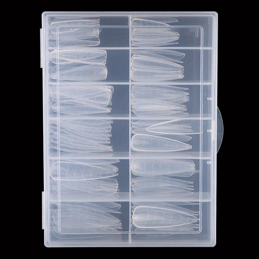 120 PCS Dual System Nail Form Molds Clear Gel Tools