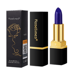 Temperature Changing Lipstick Purple to Rose Pink Waterproof Long Lasting