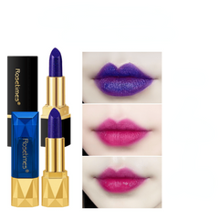 Temperature Changing Lipstick Purple to Rose Pink Waterproof Long Lasting