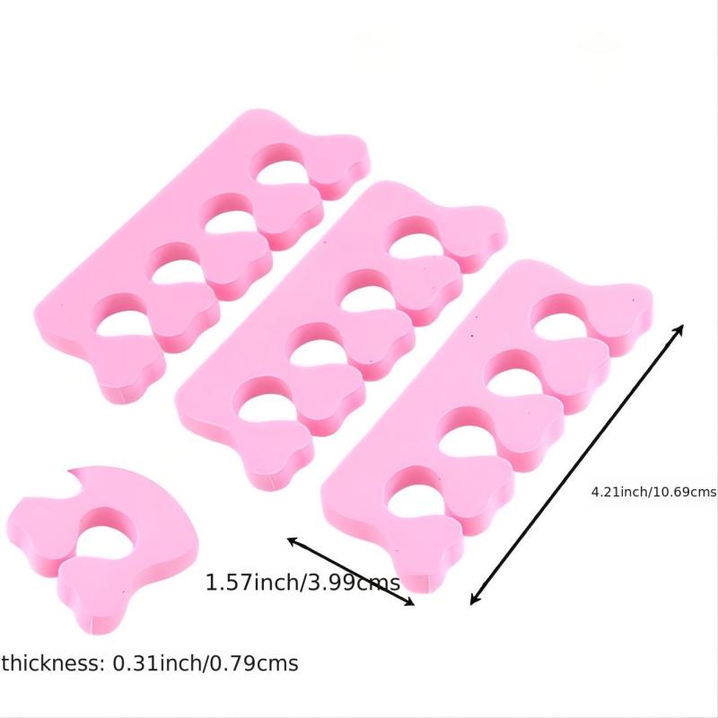 30 Pcs Toe Separators Finger Separator Sponge Nail Art Divider Soft Spacer