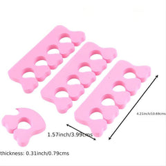 30 Pcs Toe Separators Finger Separator Sponge Nail Art Divider Soft Spacer