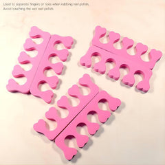 30 Pcs Toe Separators Finger Separator Sponge Nail Art Divider Soft Spacer
