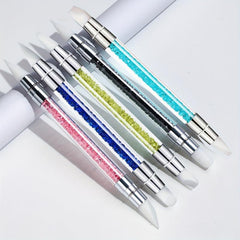 Dual Ended Silicone Head Carving Dotting Pen for Gel Manicure