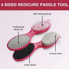4-In-1 Feet Pedicure Tools Set for Hard Skin Callus Remover