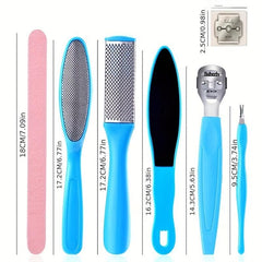 8-Pack Colossal Stainless Steel Foot File - Callus Remover for Smooth Skin