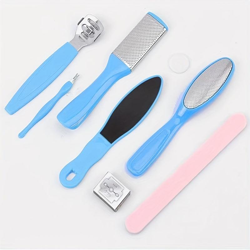 8-Pack Colossal Stainless Steel Foot File - Callus Remover for Smooth Skin