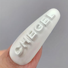 3D Letters Nail Art Silicone Molds Mini Alphabet Nail Molds A Letter Resin Molds