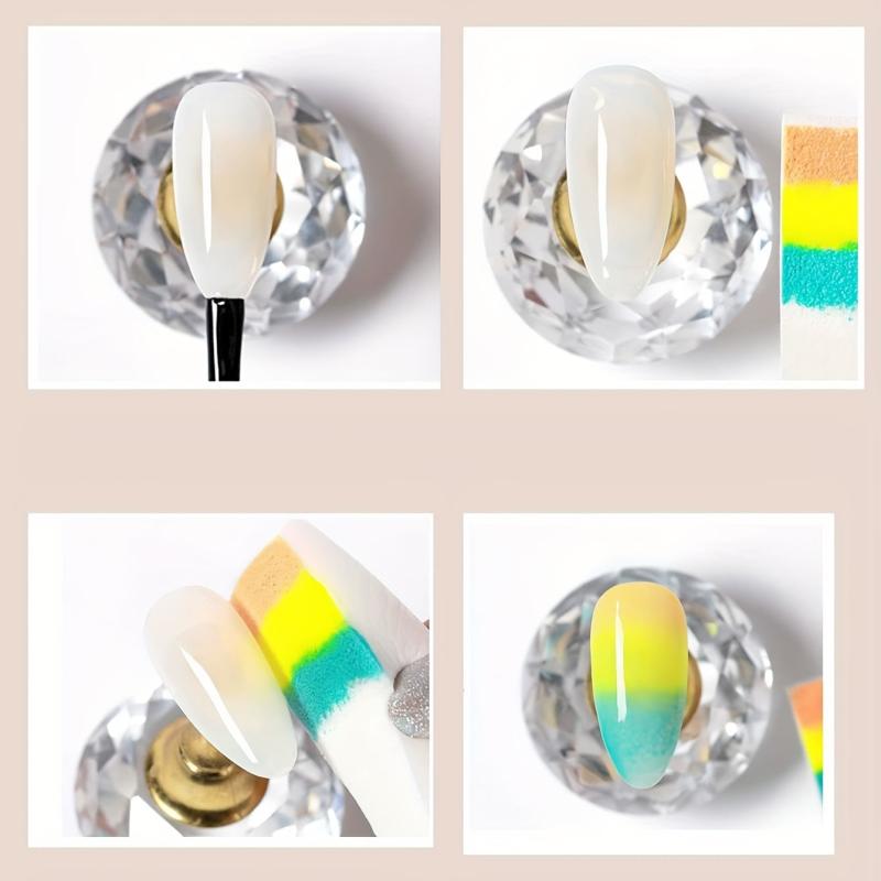 8pcs Gradient Nails Soft Sponges for Nail Art Tools