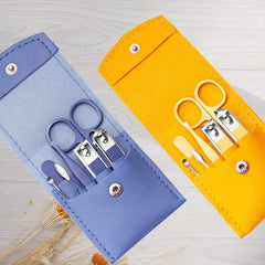7 Pcs Stainless Manicure Set Nail Cutter Scissor Cuticle Nipper Pedicure Tools