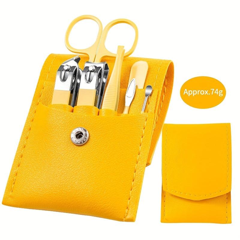 7 Pcs Stainless Manicure Set Nail Cutter Scissor Cuticle Nipper Pedicure Tools