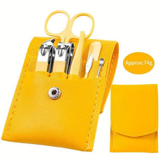 7 Pcs Stainless Manicure Set Nail Cutter Scissor Cuticle Nipper Pedicure Tools