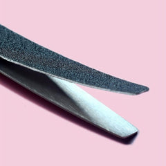 Nail Polishing Tool Set Stainless Steel Sheet with 10 Sandpaper Patches