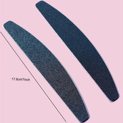 Nail Polishing Tool Set Stainless Steel Sheet with 10 Sandpaper Patches