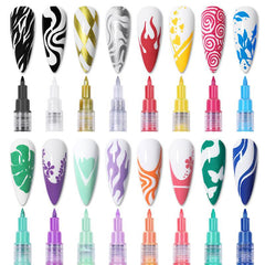 3D Nail Pen Acrylic Paint Mark Pen DIY Painting Pen