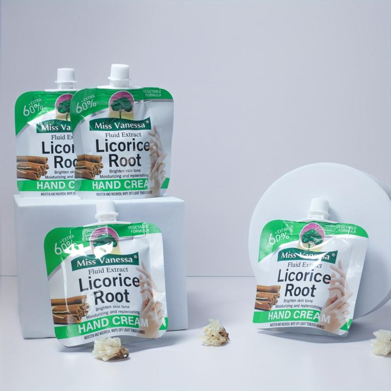 6pcs Licorice Root Moisturizing Hand Creams for Dry Skin