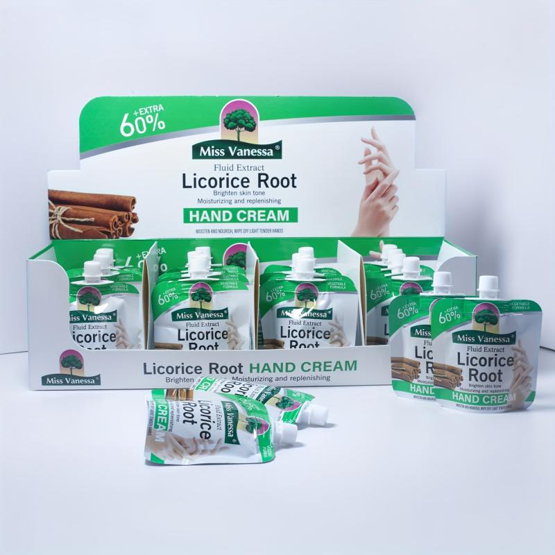 6pcs Licorice Root Moisturizing Hand Creams for Dry Skin
