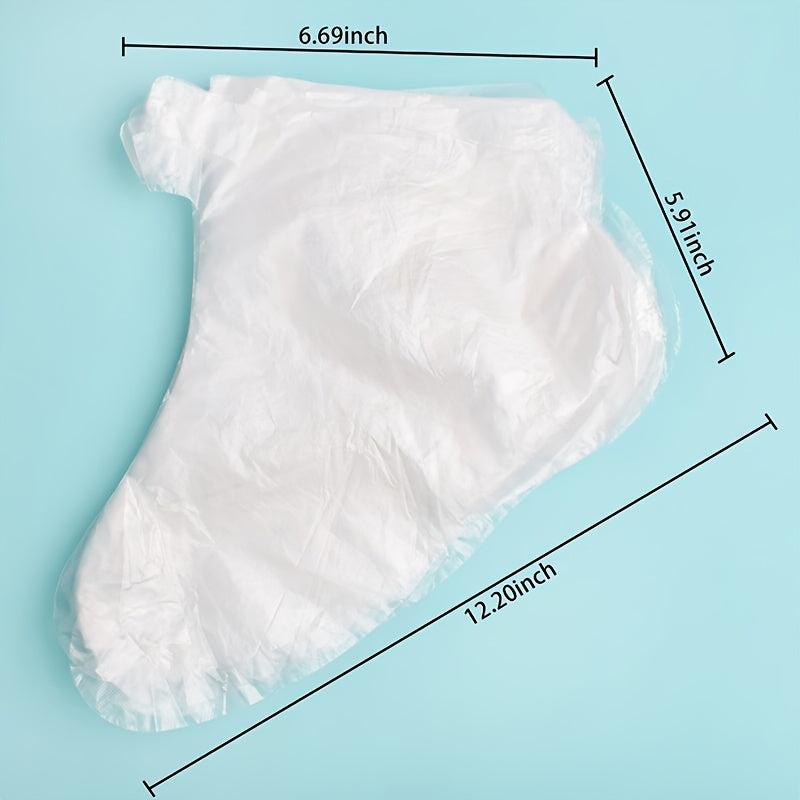100pcs Disposable Foot Bags Detox Plastic Transparent SPA Covers