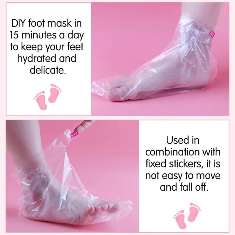 100pcs Disposable Foot Bags Detox Plastic Transparent SPA Covers