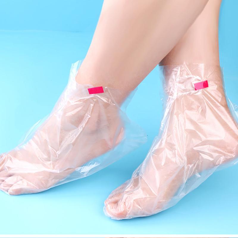 100pcs Disposable Foot Bags Detox Plastic Transparent SPA Covers