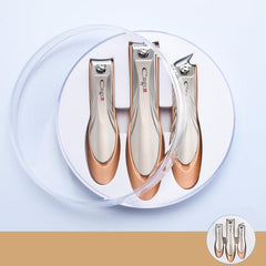 Professional Nail Cutter With Catcher Stainless Steel Nail Clipper Kit