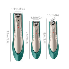 Professional Nail Cutter With Catcher Stainless Steel Nail Clipper Kit