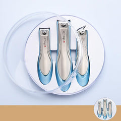 Professional Nail Cutter With Catcher Stainless Steel Nail Clipper Kit