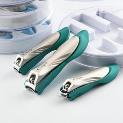Professional Nail Cutter With Catcher Stainless Steel Nail Clipper Kit