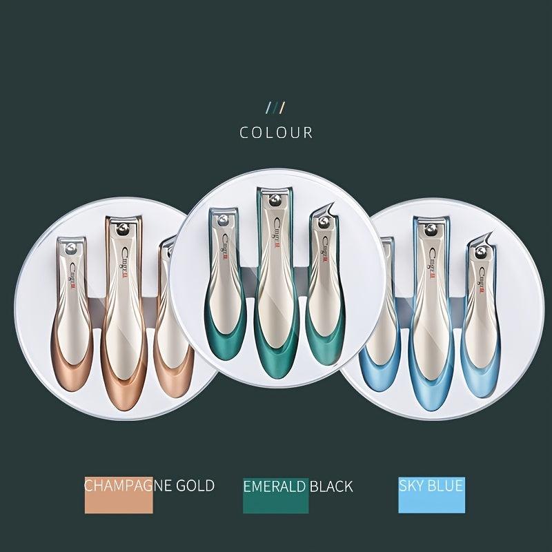 Professional Nail Cutter With Catcher Stainless Steel Nail Clipper Kit