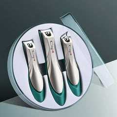 Professional Nail Cutter With Catcher Stainless Steel Nail Clipper Kit