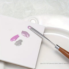 Stainless Steel Nail Art Mixing Spoon Spatula Tool