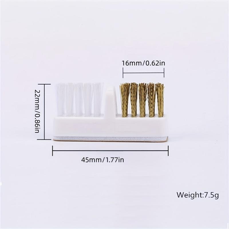 Nail Brush for Cleaning Drill Grinding Head Dual Brush Manicure Tools