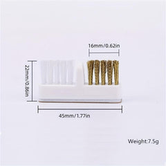 Nail Brush for Cleaning Drill Grinding Head Dual Brush Manicure Tools