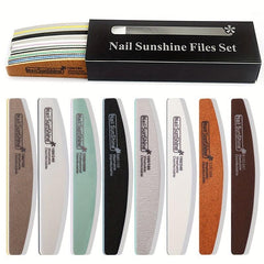 8 pcs Nail Care Kit Grit Sanding Polishing Files Sponge Buffer Manicure Tools