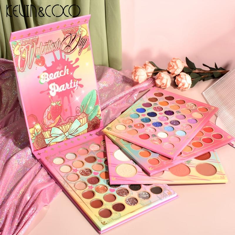 Anime Eyeshadow Plate - 4 Layers Rotating Highlight & Blush